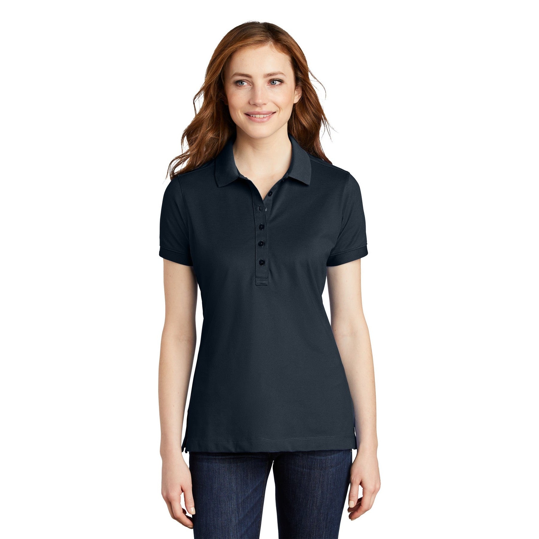 Port Authority-Port Authority® Women's Stretch Pique Polo. L555-MedTech-2